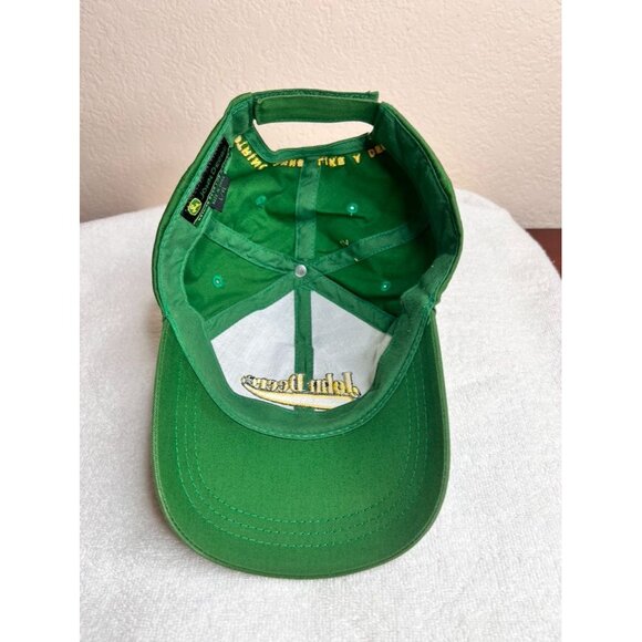 John Deere Green Baseball Cap L/XL Adjustable Strap "Nothing Runs Like A Deere" - Picture 7 of 10